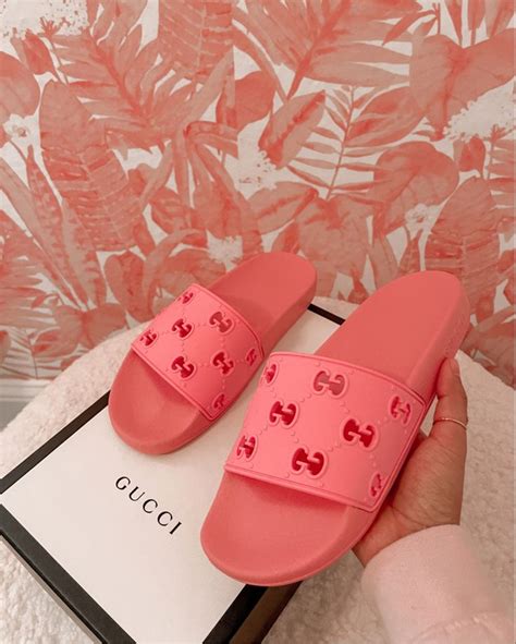 rose gucci slides|Gucci slides pink price.